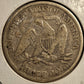 1876- Seated Liberty Half Dollar Ungraded Good