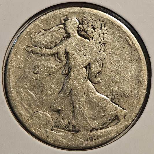 1918-D Walking Liberty Half Dollar Ungraded Good Coin