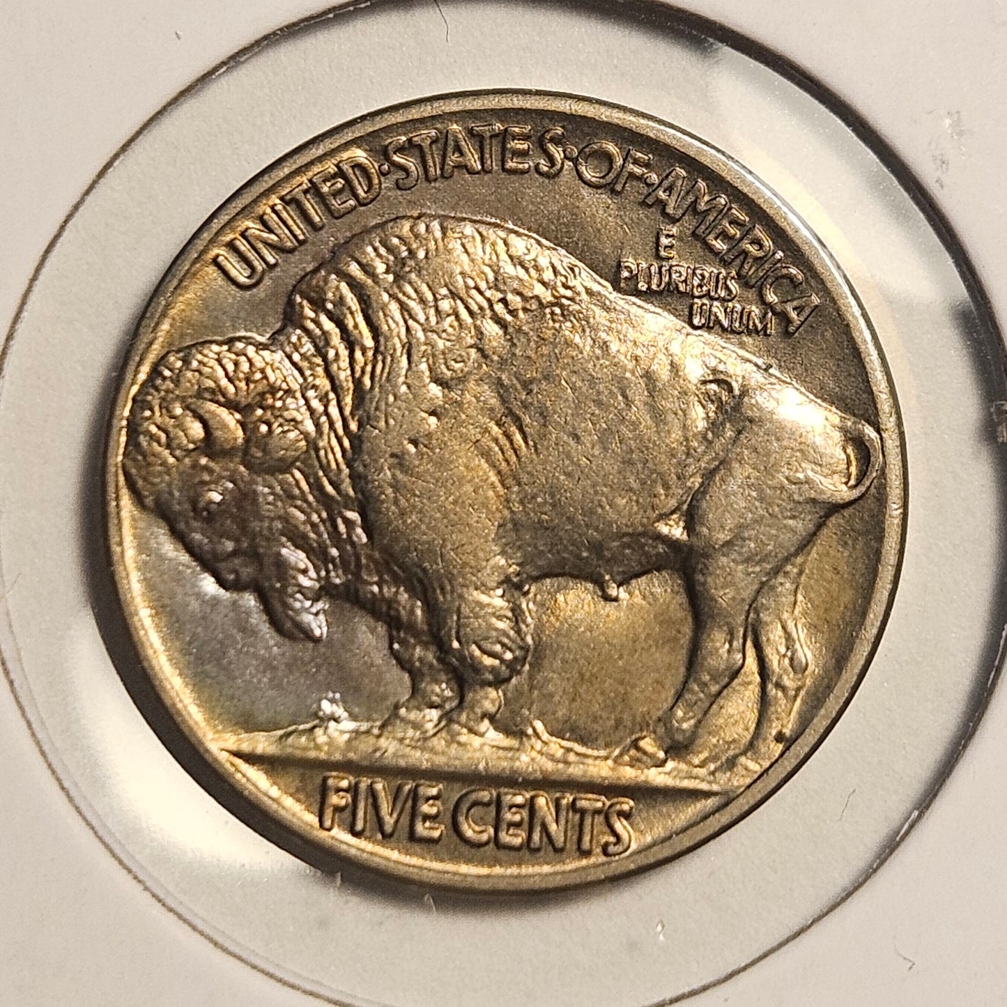 1913-P Buffalo Nickel Ungraded Almost Uncirculated Type 2