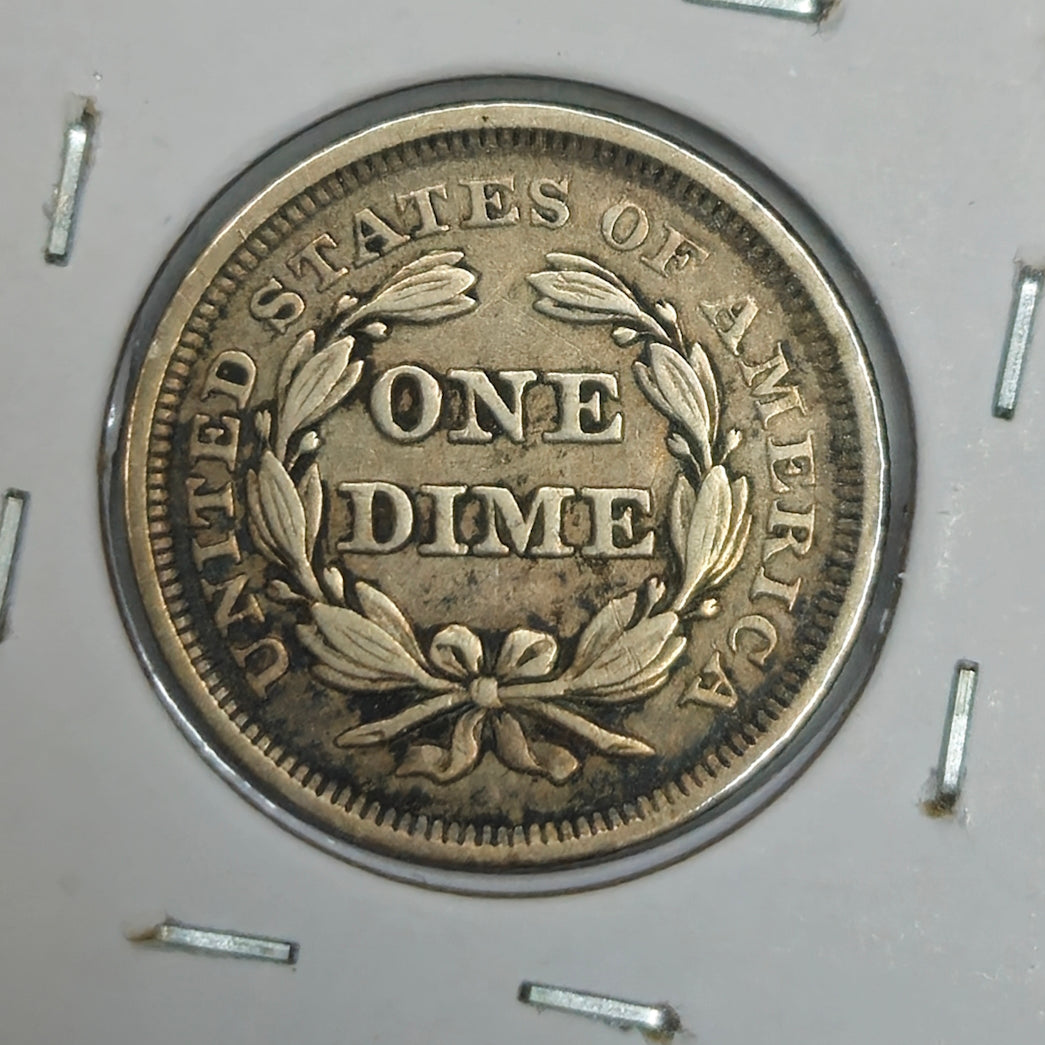 1856-P Seated Liberty Dime Ungraded Very Fine  Small Date
