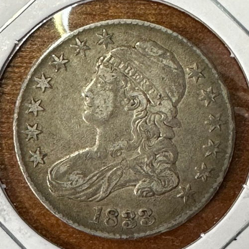 1833 Capped Bust Half Dollar  Ungraded Very Fine