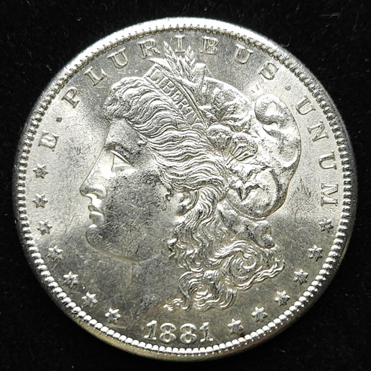 1881-S Morgan Silver Dollar Ungraded MS63