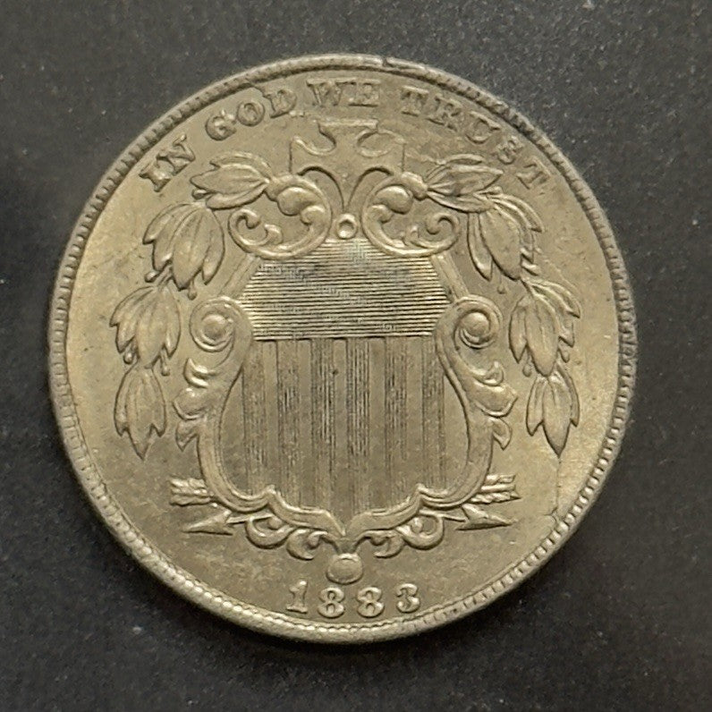 1883 Shield Nickel - Mint State *Crackout* ( 40490 )
