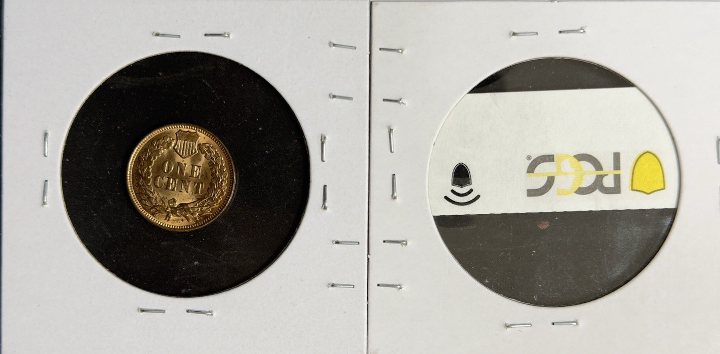 1909 Indian Head Cent - Mint State *Crackout* ( 40488 )