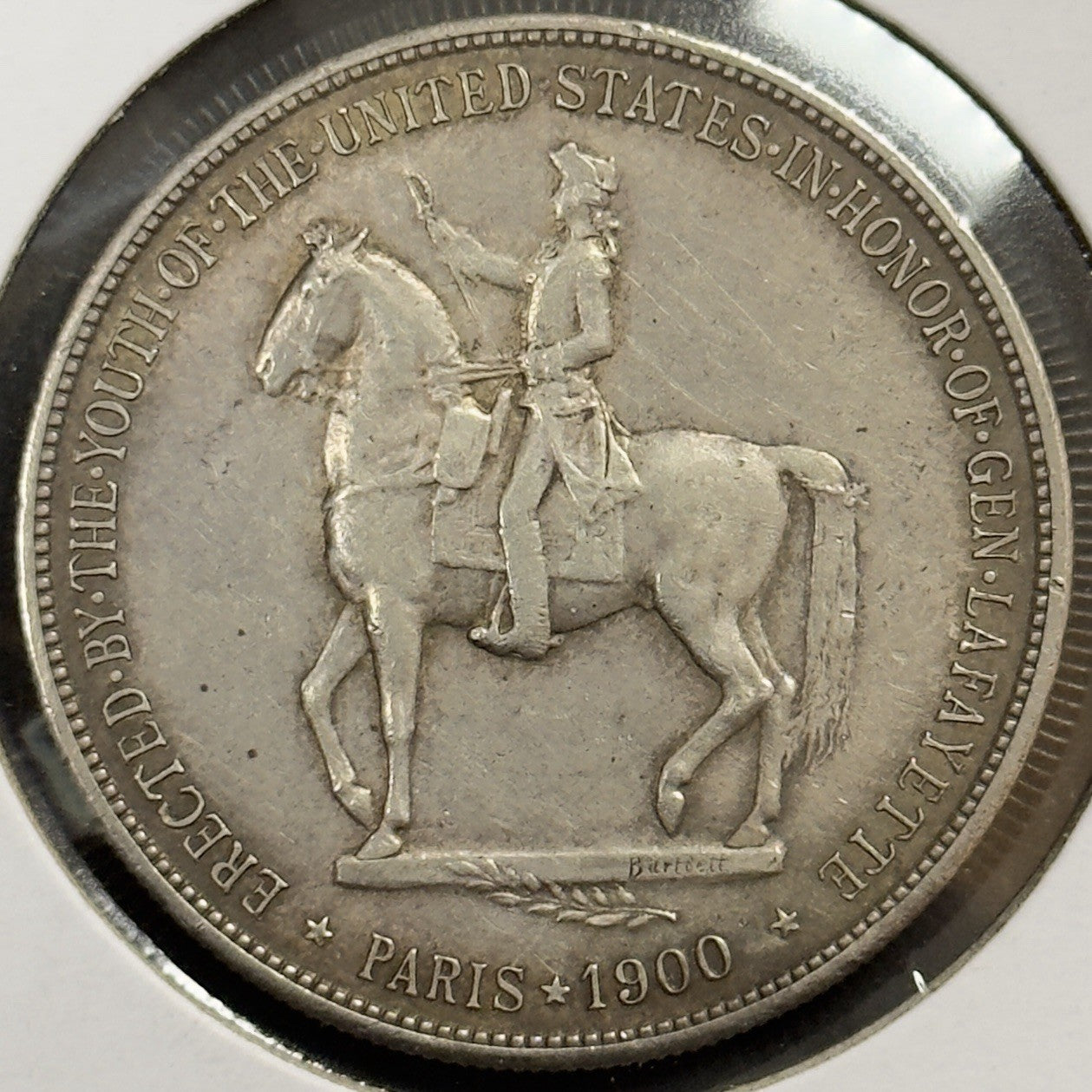 1900 Lafayette Dollar - Almost Uncirculated *Crackout* ( 40505 )