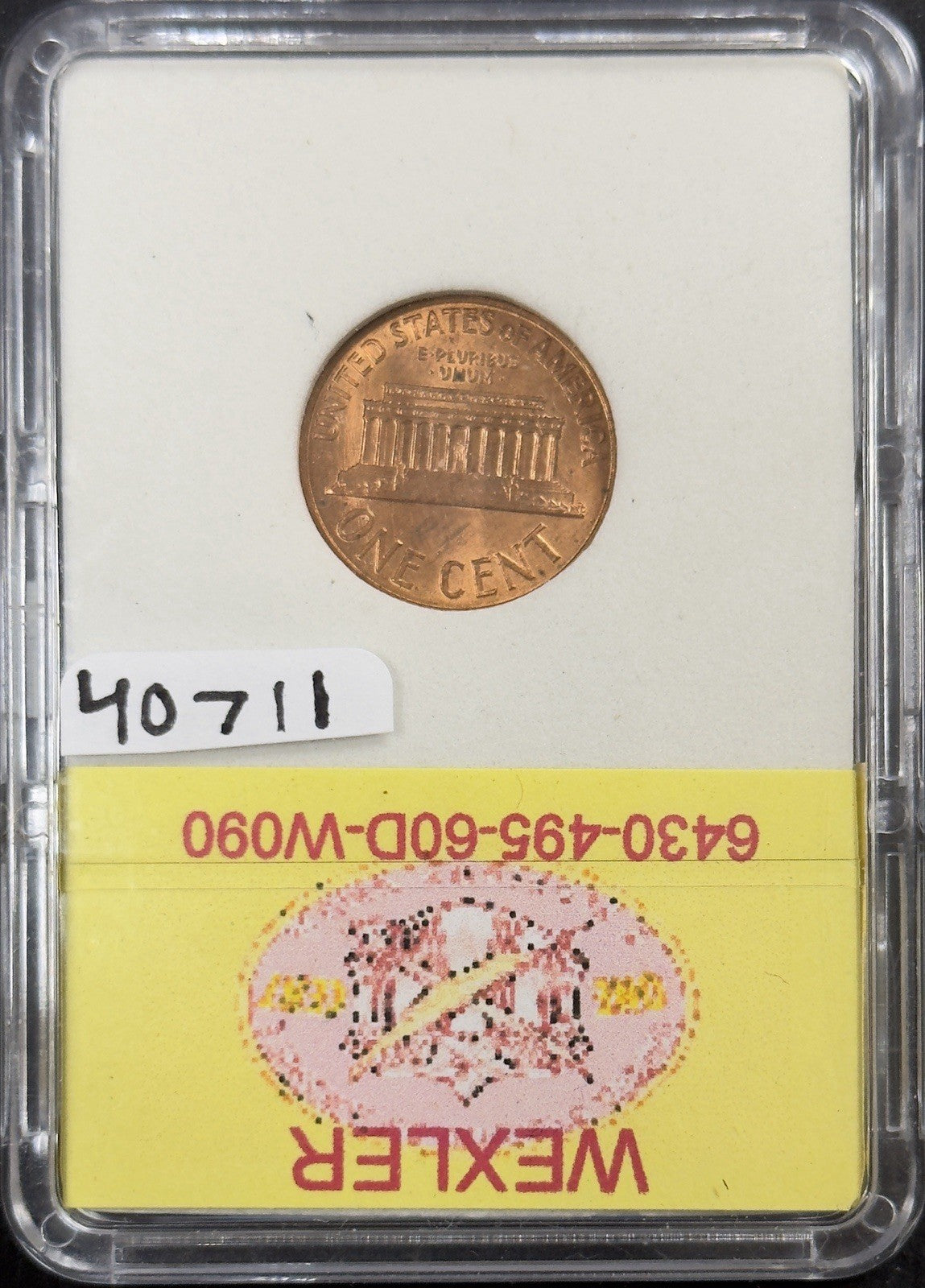 1960-D/D Lincoln Cent Error RPM-101 Wexler WRPM-090 ( 40711 )