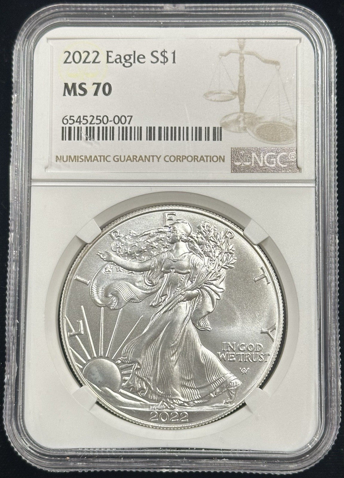 2022 Silver Eagle NGC MS70 - JP46