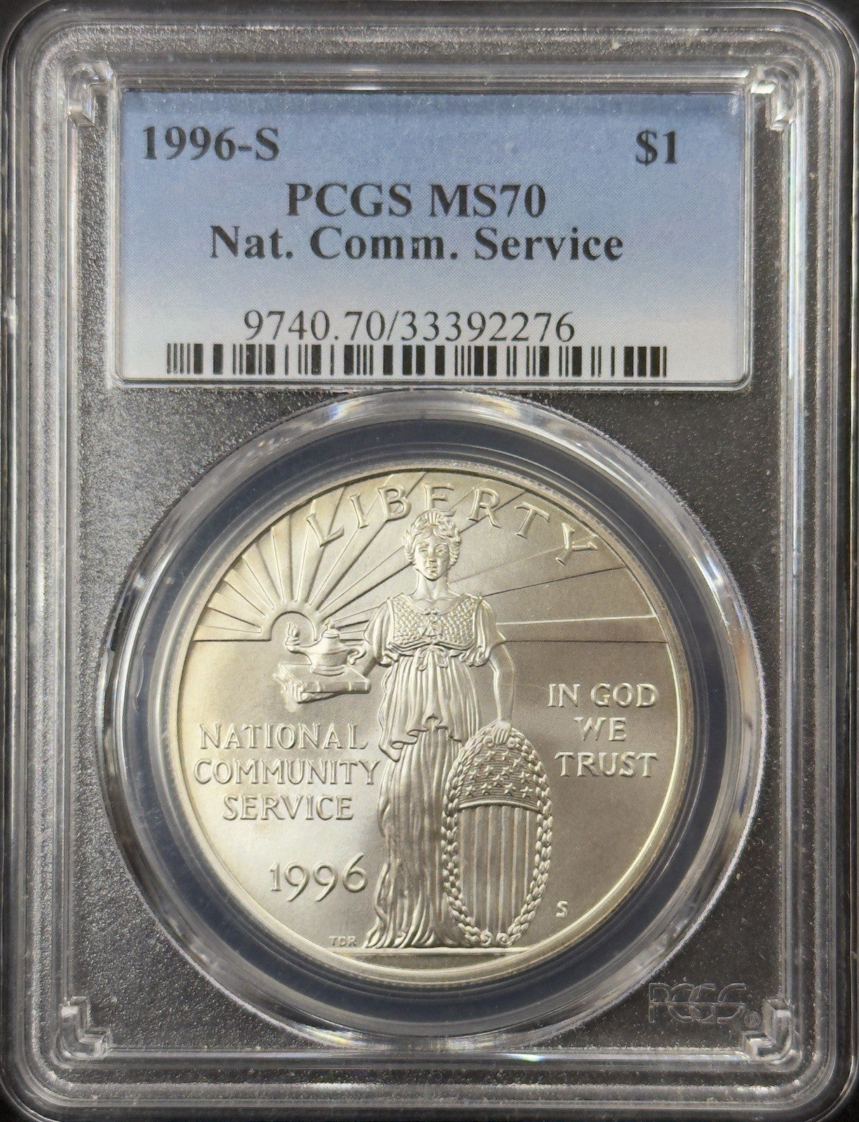 1996 S National Community Service - PCGS MS70 ( 40555 )