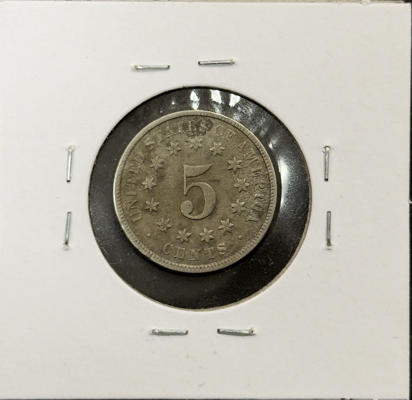 1873 Shield Nickel Closed 3 - Extra Fine ( 40549 )