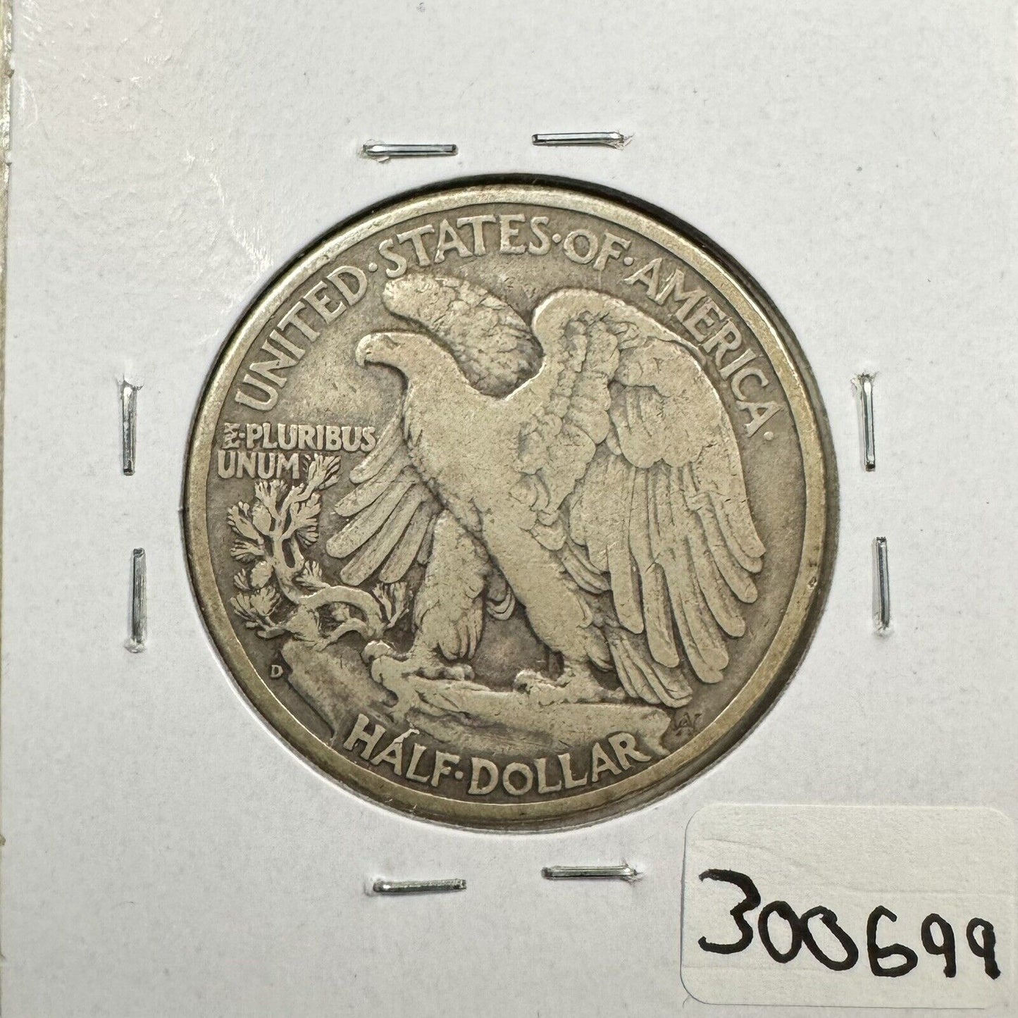 1938 D Walking Liberty Half Dollar - Fine