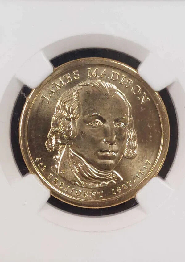 2007-D James Madison Presidential Dollar NGC MS 65 First Day of Issue