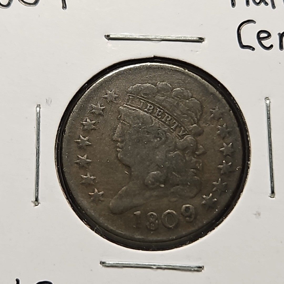 1809 Classic Head Half Cent Fine B1081
