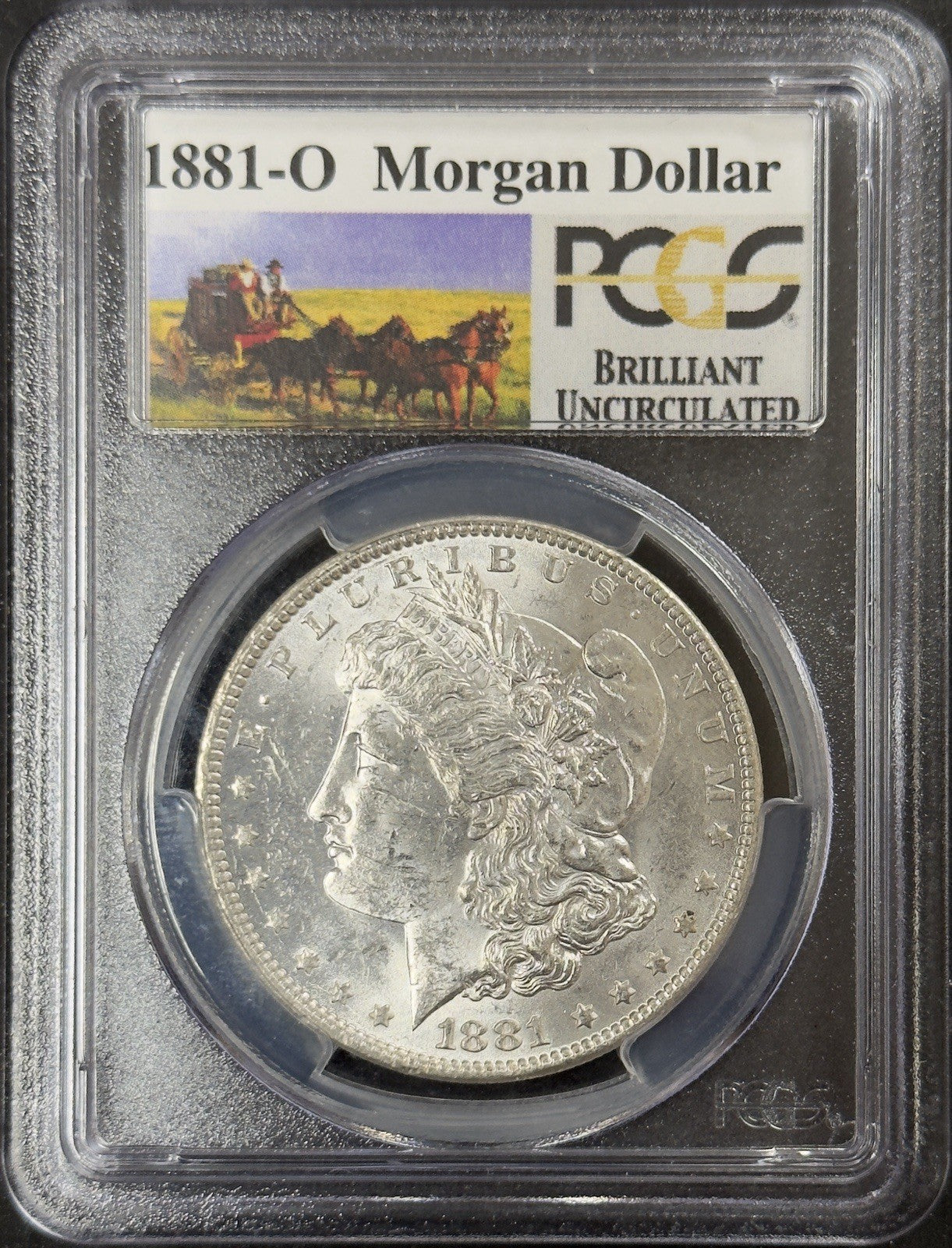 1881 O Morgan Dollar - PCGS Brilliant Uncirculated ( 40773 )
