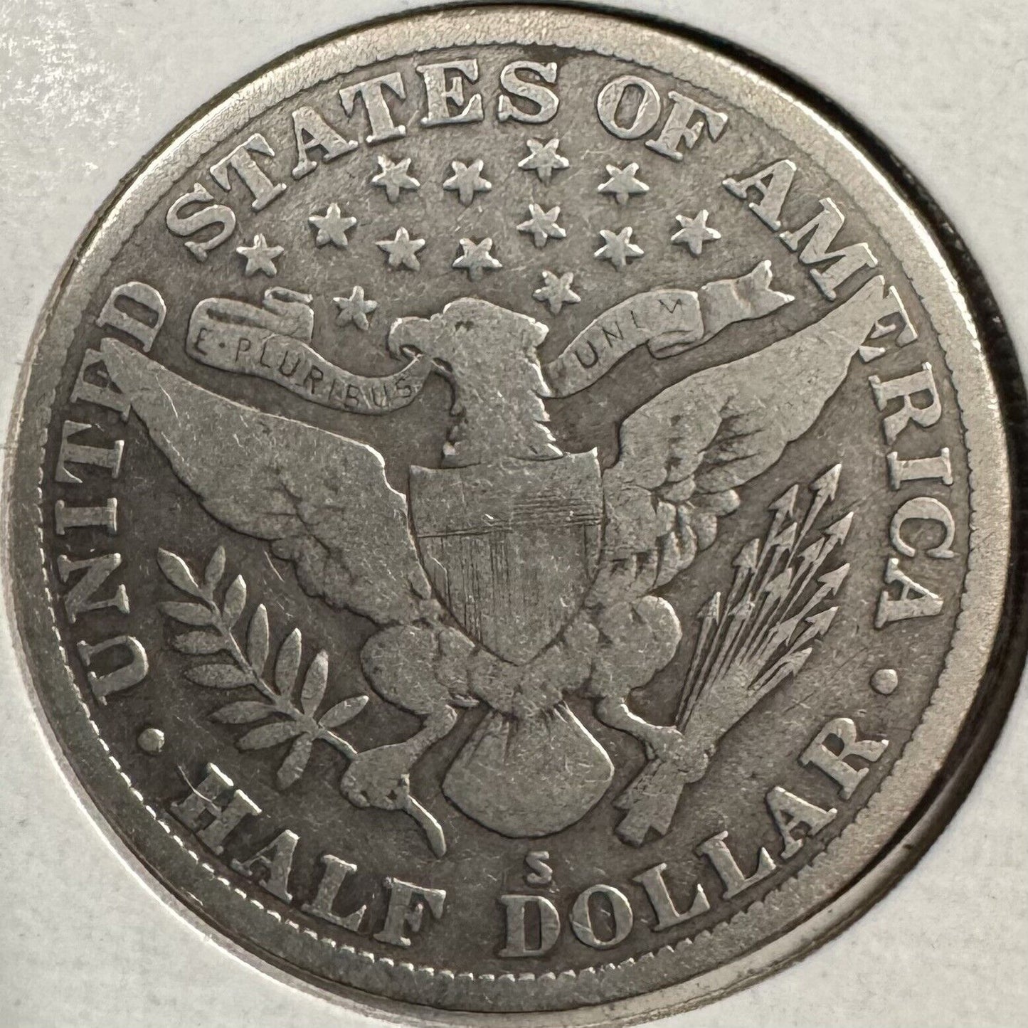 1914 S Barber Half Dollar - Very Good