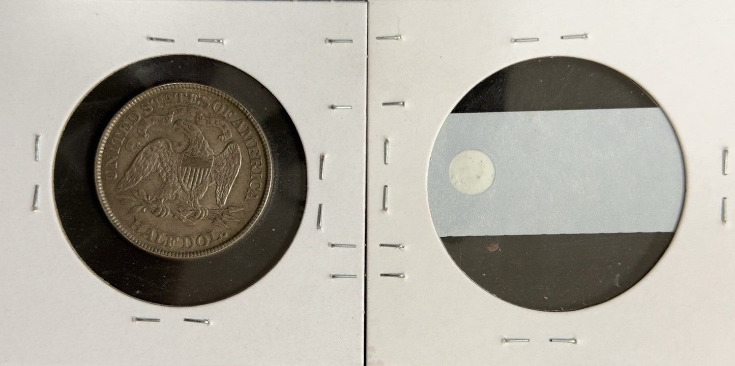 1874 Seated Half Dollar - Almlst Uncirculated *Crackout* ( 40500 )