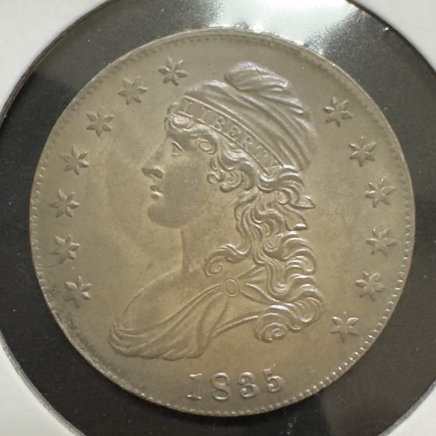 1835 Capped Bust Half Dollar - Mint State *Crackout* ( 40498 )