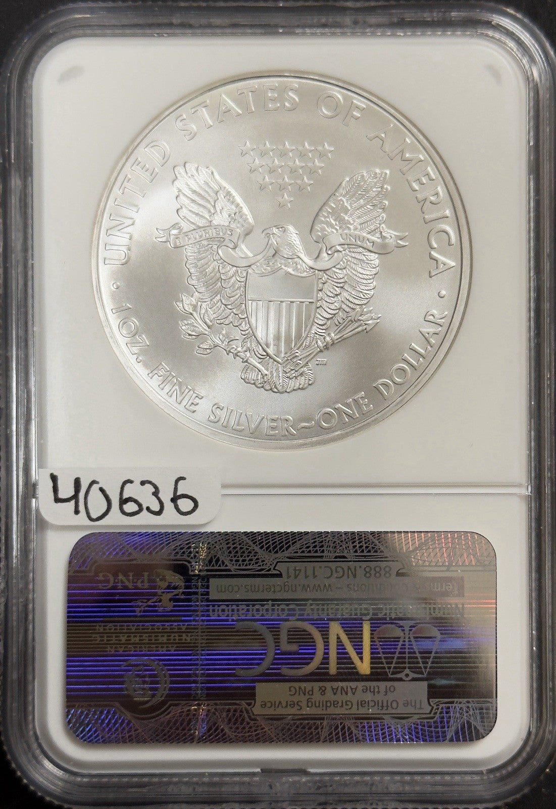 2010 Silver Eagle - NGC MS70 ( 40636 )