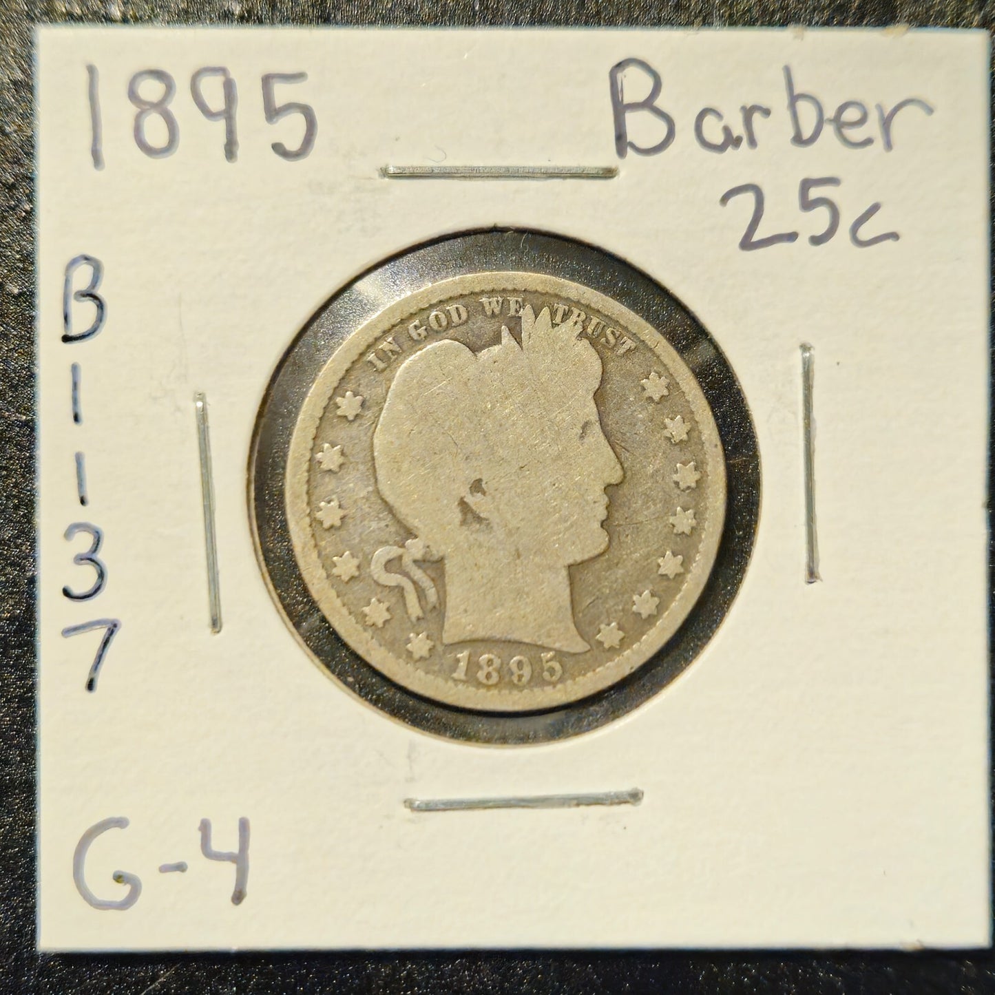 1895-P Barber Quarter Ungraded Good B1137