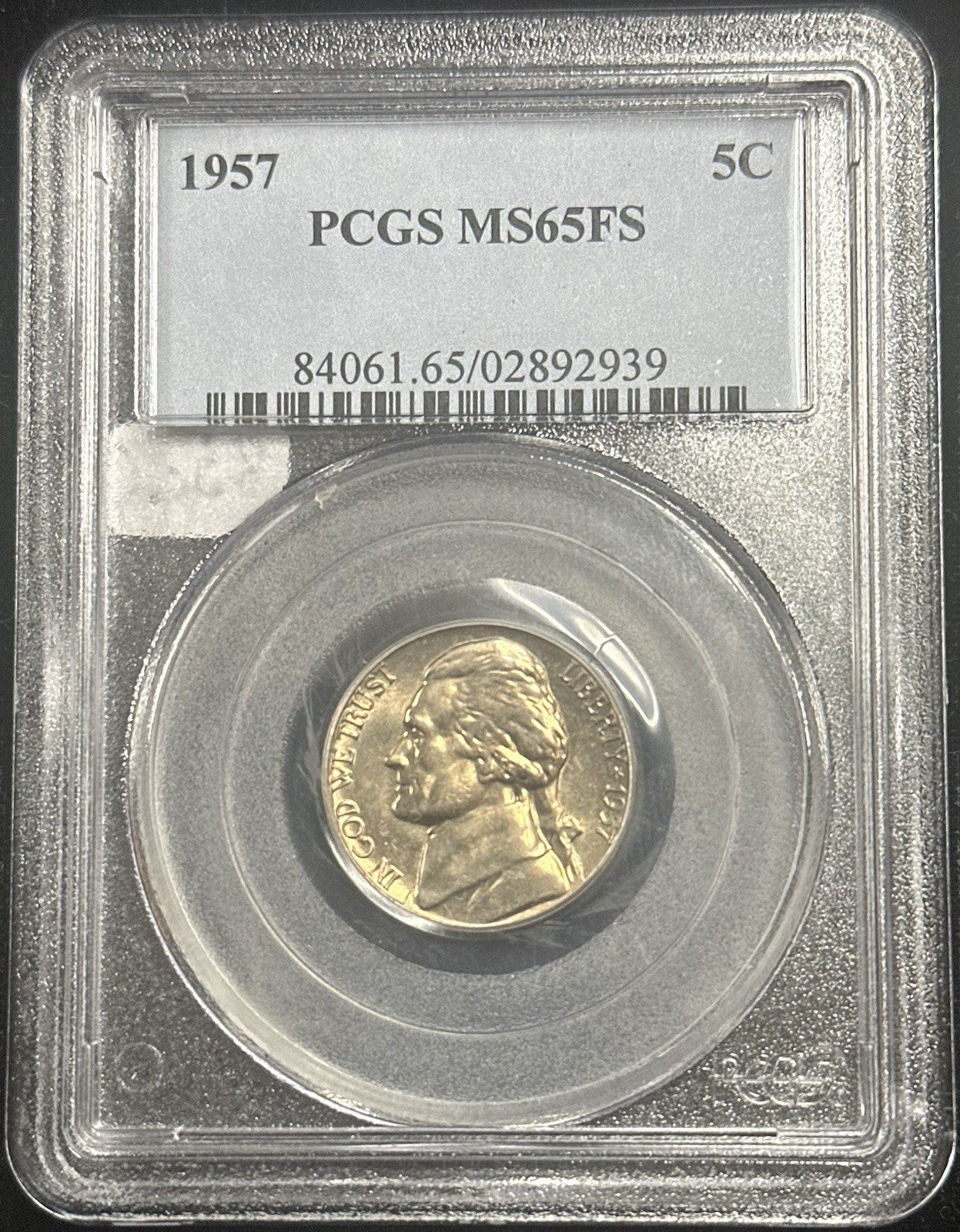 1957 Jefferson Nickel PCGS MS65 FS - JP58