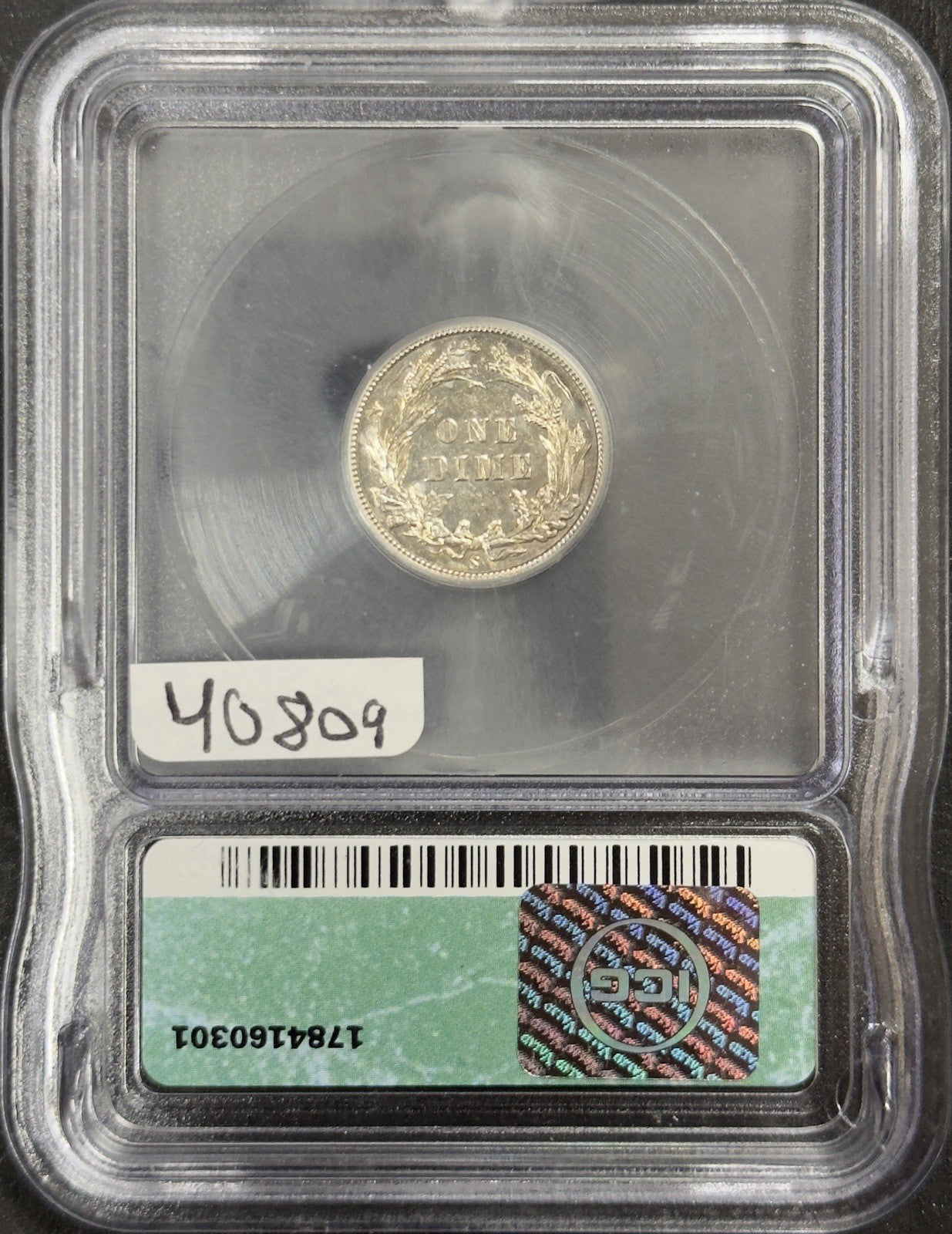 1905 S Barber Dime - ICG AU55 ( 40809 )