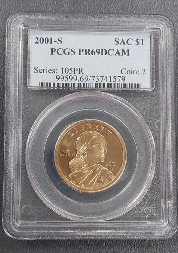 2001-S Sacagawea Dollar PCGS PR69 DCAM