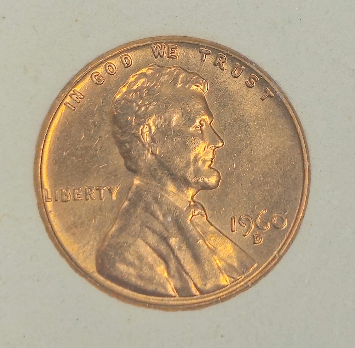 1960-D/D Lincoln Cent Error RPM-021 Wexler WRPM-005 Die Stage C (B1127)