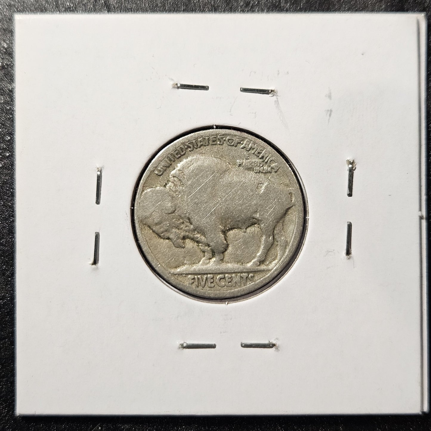 1918 Buffalo Nickel 2 Feather FS-401 Variety Almost Good (A6VB)