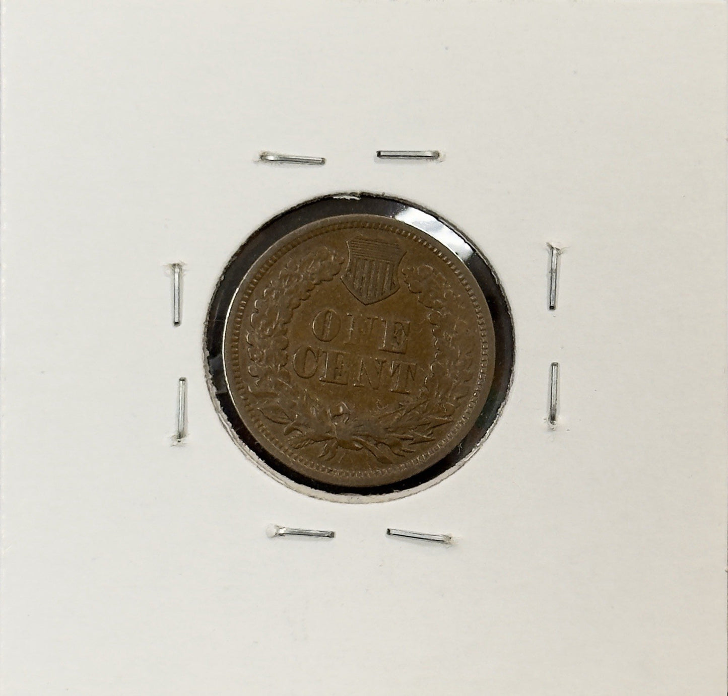 1864 Indian Head Cent L On Ribbon - Very Fine ( 40546 )