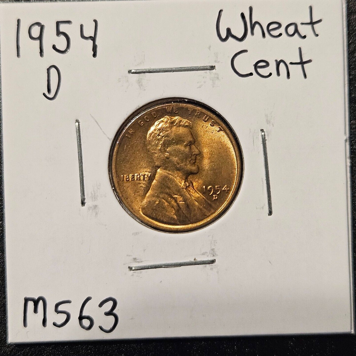 1954-D Lincoln Wheat Cent Ungraded Mint State B1117