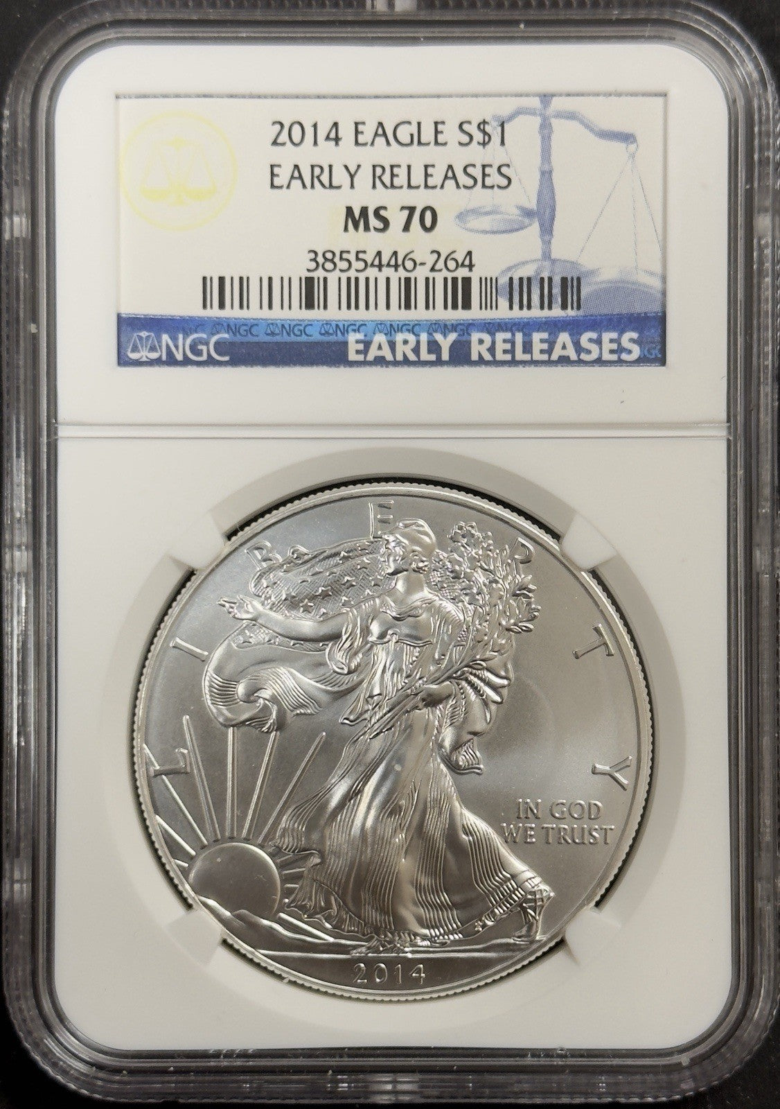 2014 Silver Eagle - NGC MS70 ( 40639 )