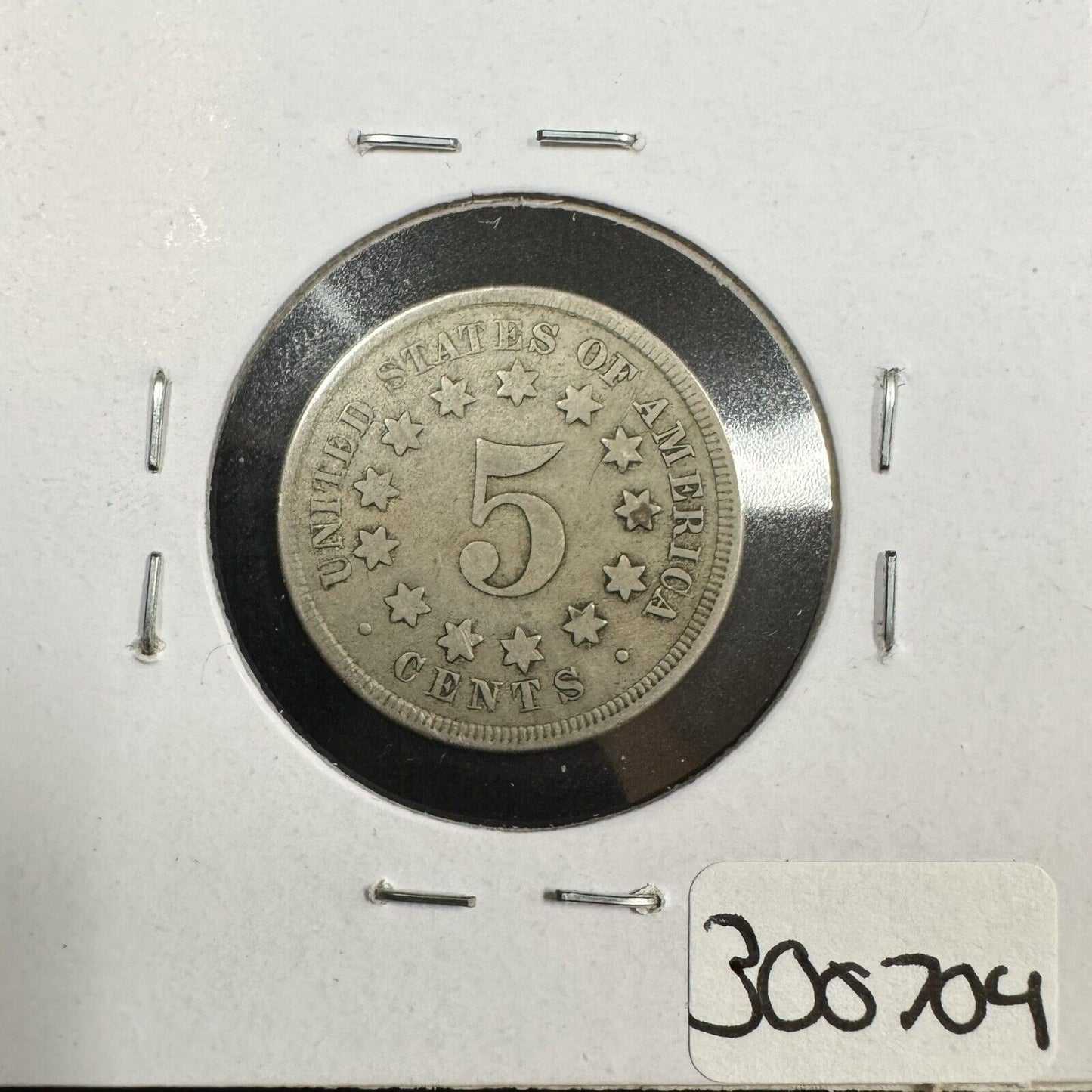 1867 Shield Nickel - Very Good ( 300704 )