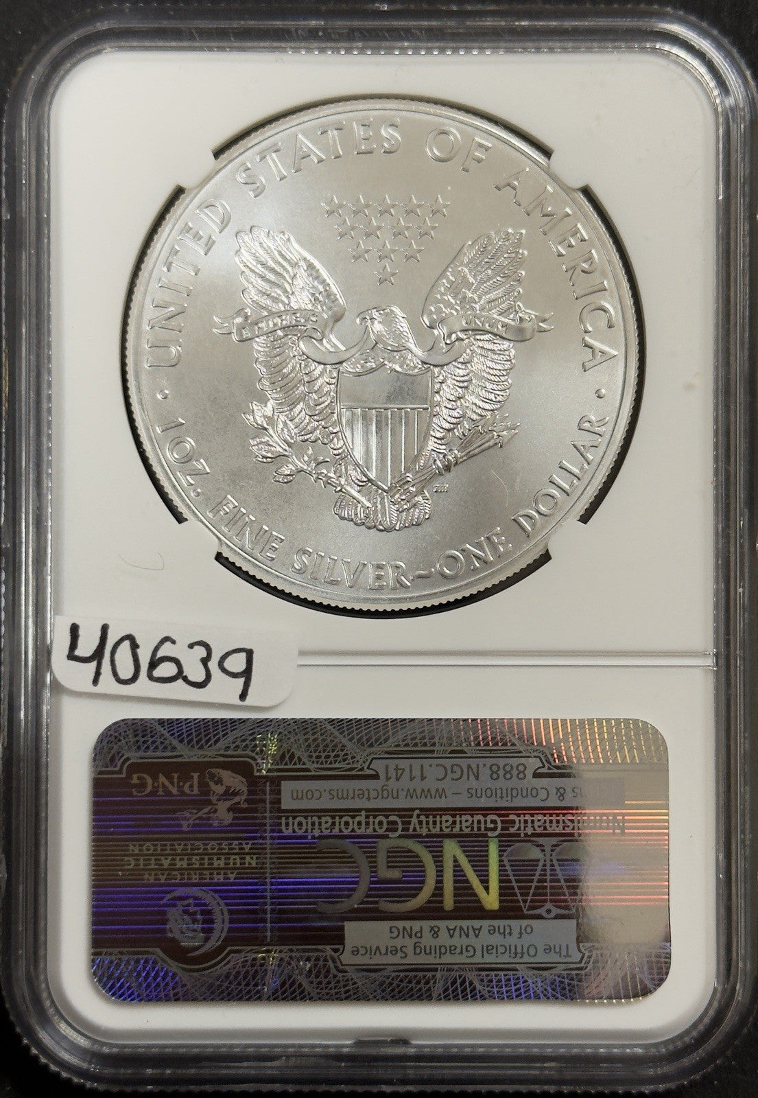 2014 Silver Eagle - NGC MS70 ( 40639 )