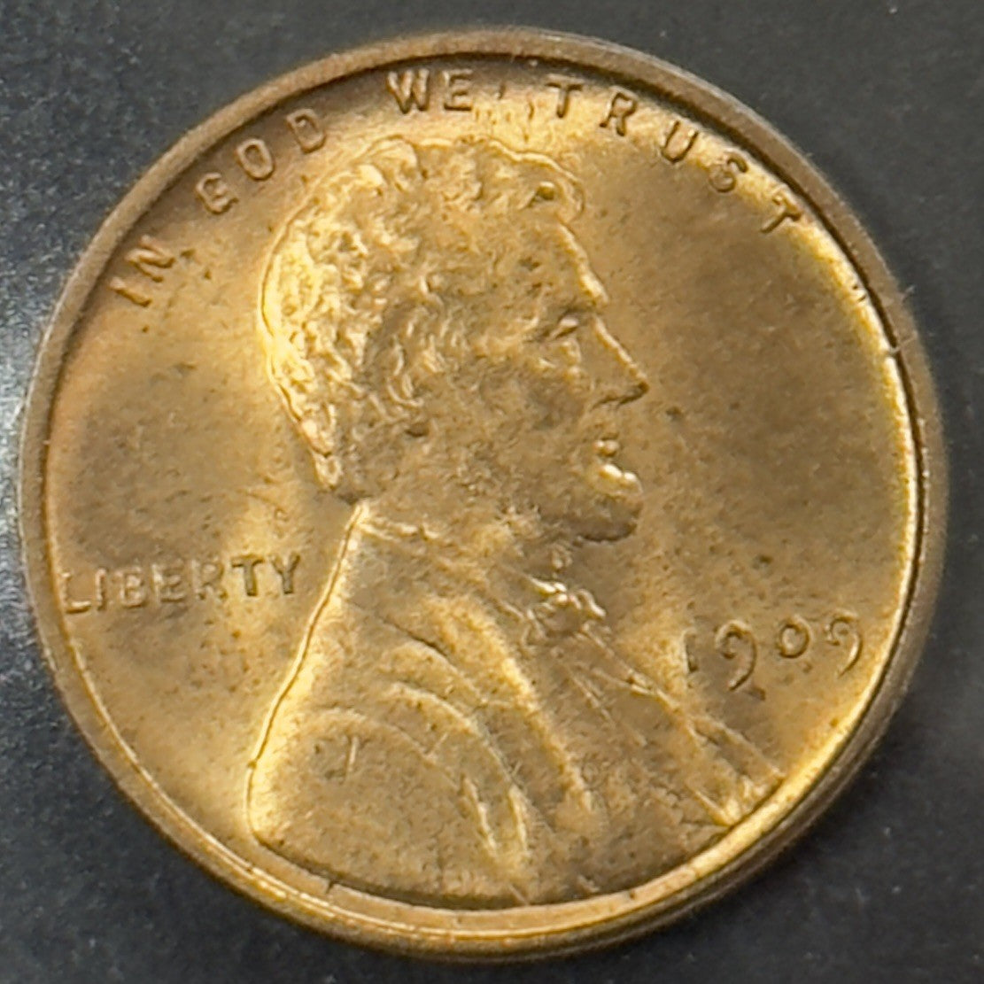 1909 VDB Wheat Cent - Mint State *Crackout* ( 40484 )