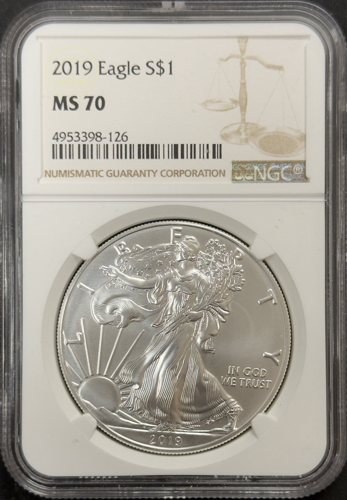 2019 American Eagle - NGC MS70 ( 40627 )
