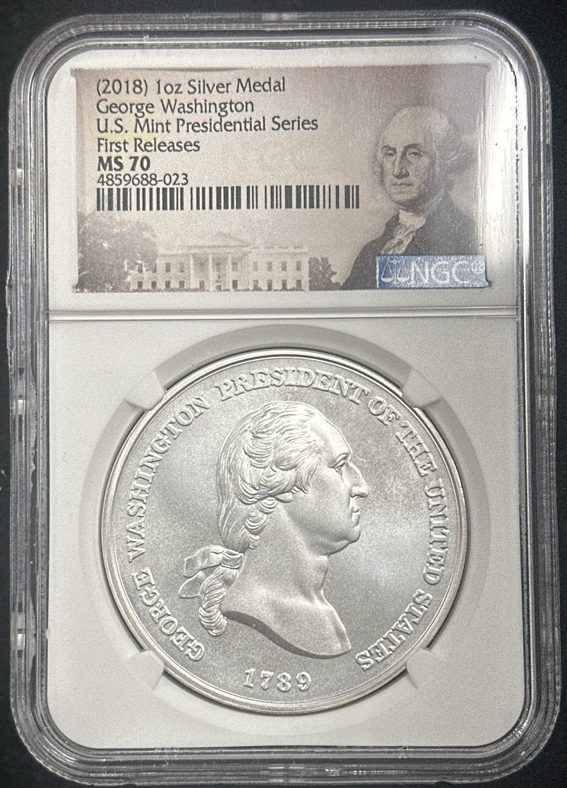 2018 George Washington Silver Presidential Medal NGC MS70 - JP52