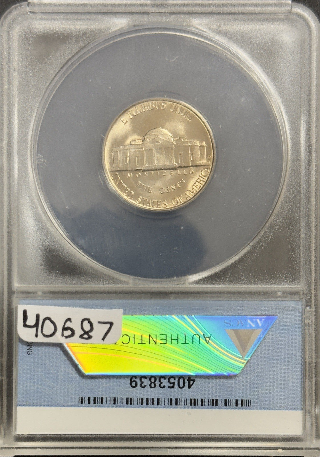 1942 D Jefferson Nickel - ANACS MS64 ( 40687 )