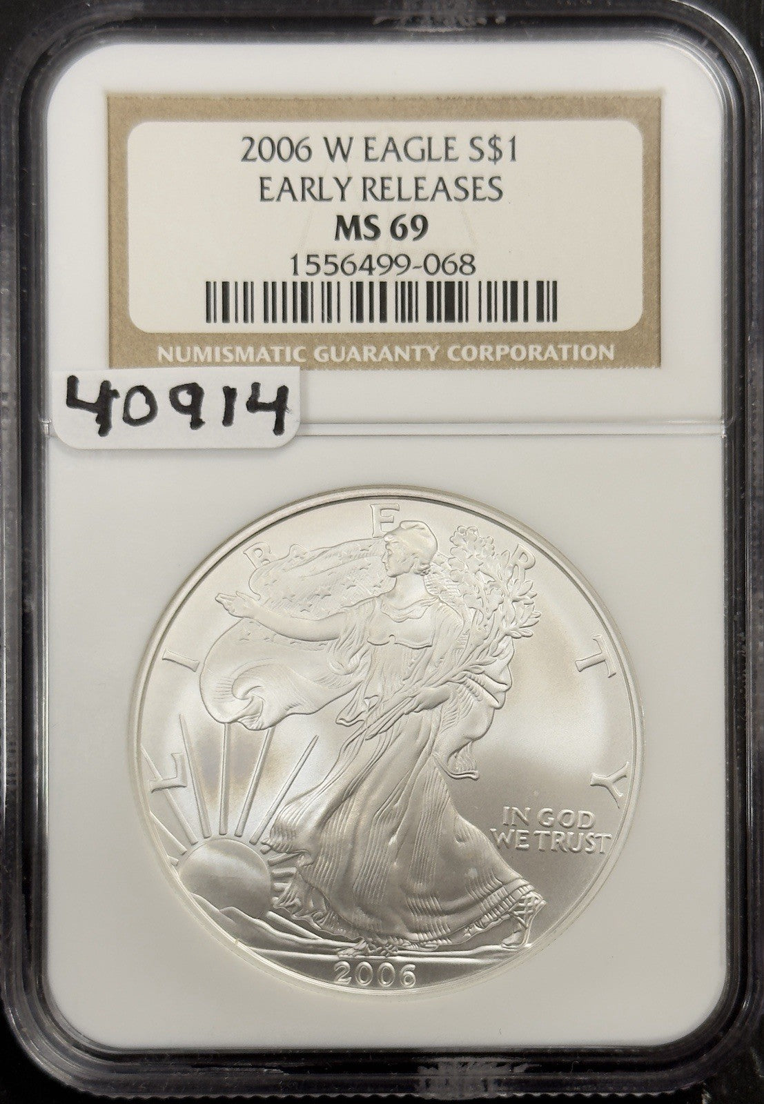 2006 W Silver Eagle - NGC MS69 ( 40914 )