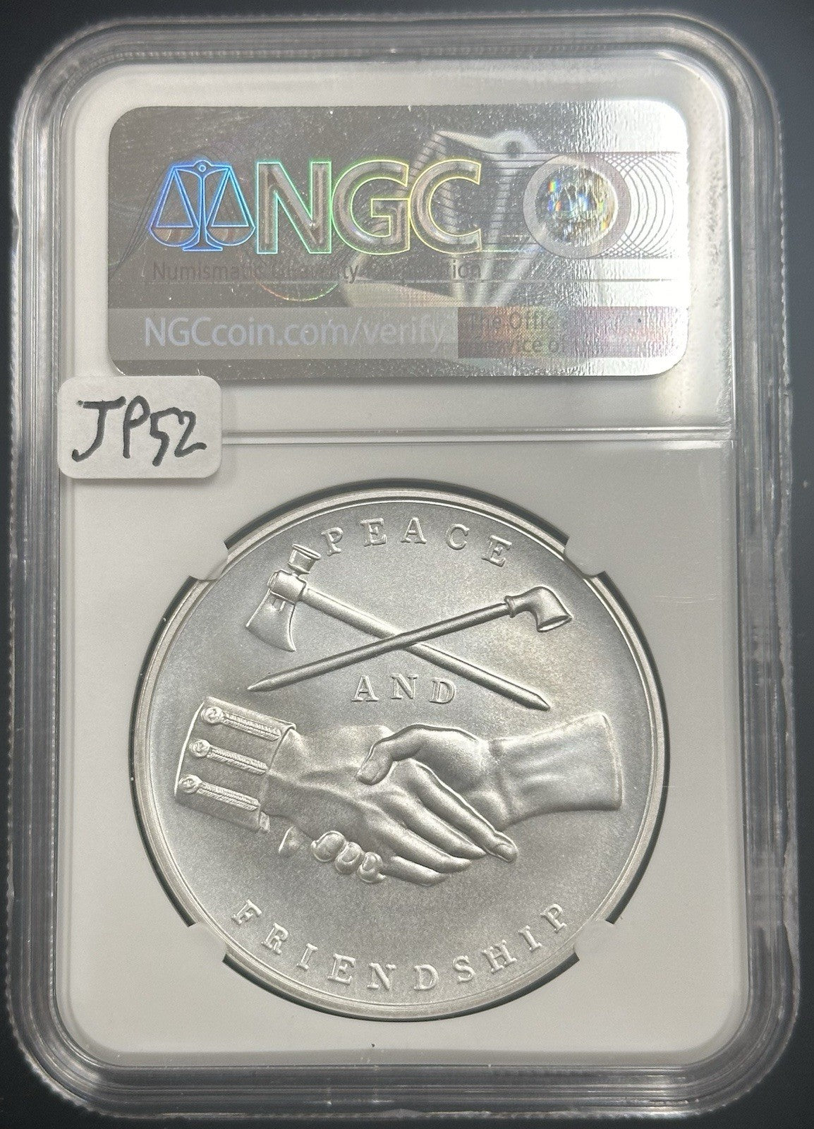 2018 George Washington Silver Presidential Medal NGC MS70 - JP52