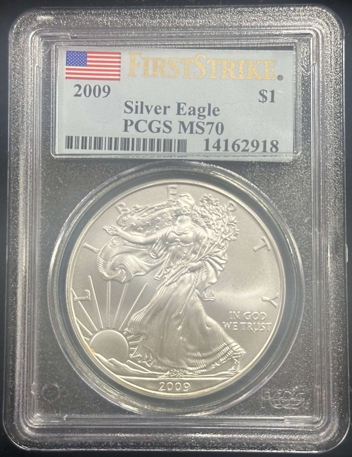 2009 Silver Eagle PCGS MS70 - JP25