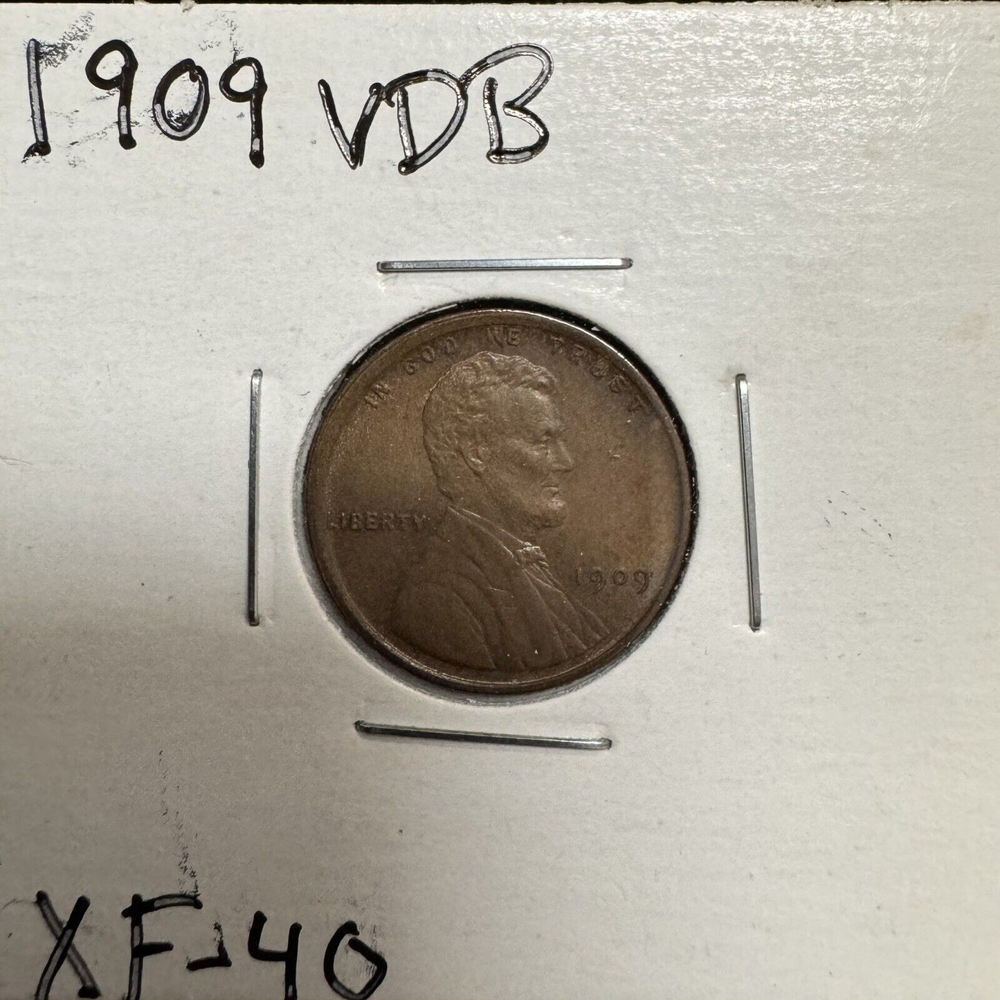 1909 VDB Wheat Cent - Extra Fine