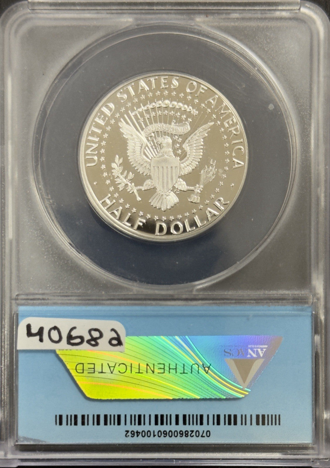 2021 S Kennedy Half Dollar Silver - ANACS PF70 Deep Cameo ( 40682 )