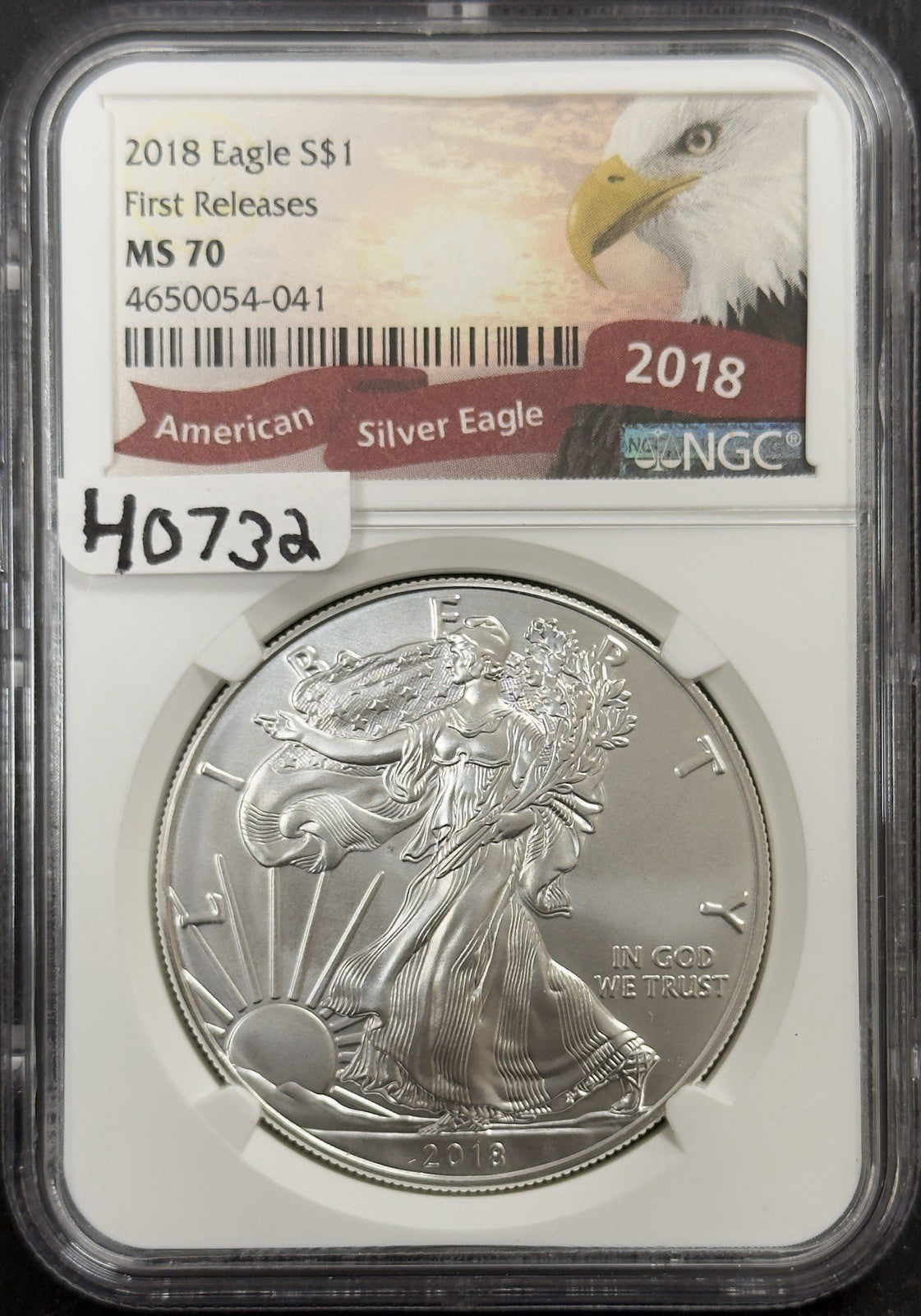 2018 Silver Eagle - NGC MS70 ( 40732 )
