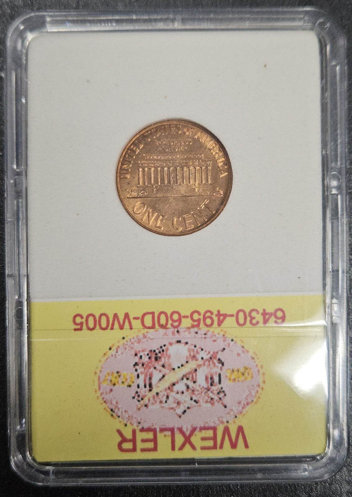 1960-D/D Lincoln Cent Error RPM-021 Wexler WRPM-005 Die Stage C (B1127)