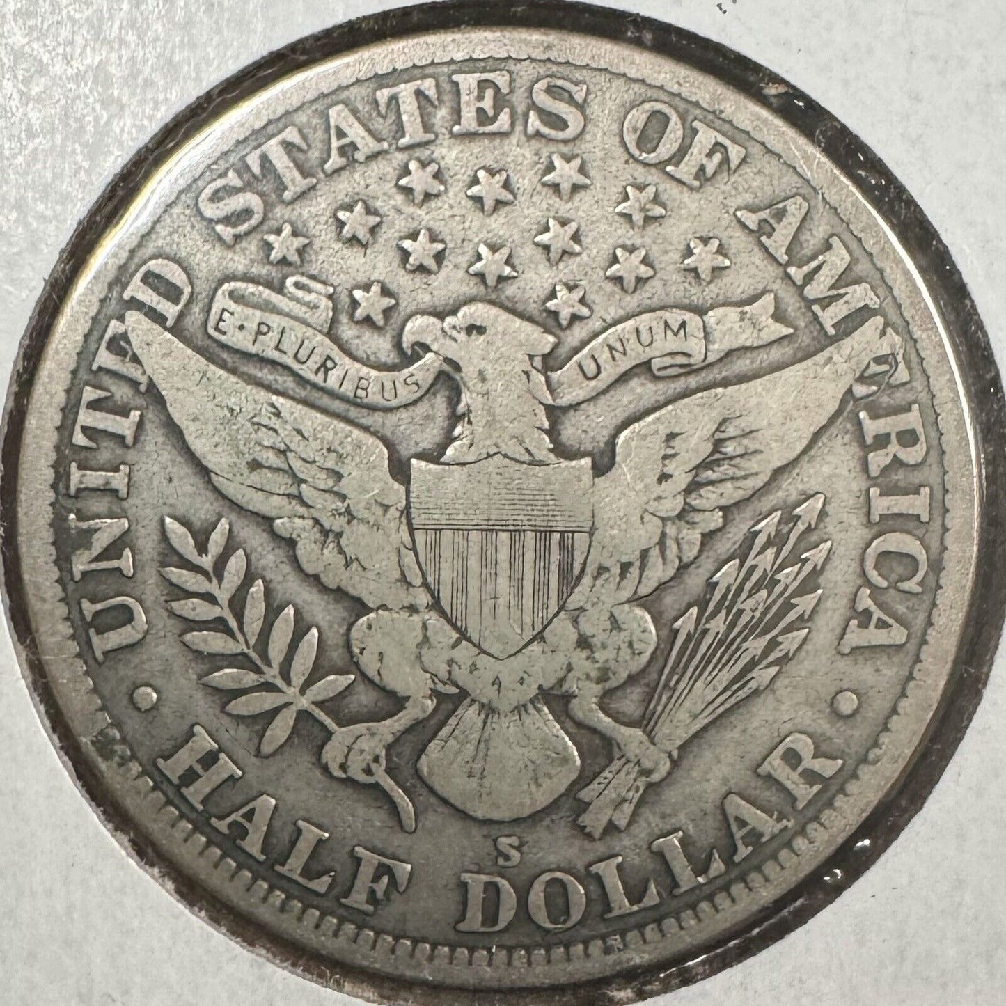 1915 S Barber Half Dollar - Very Good
