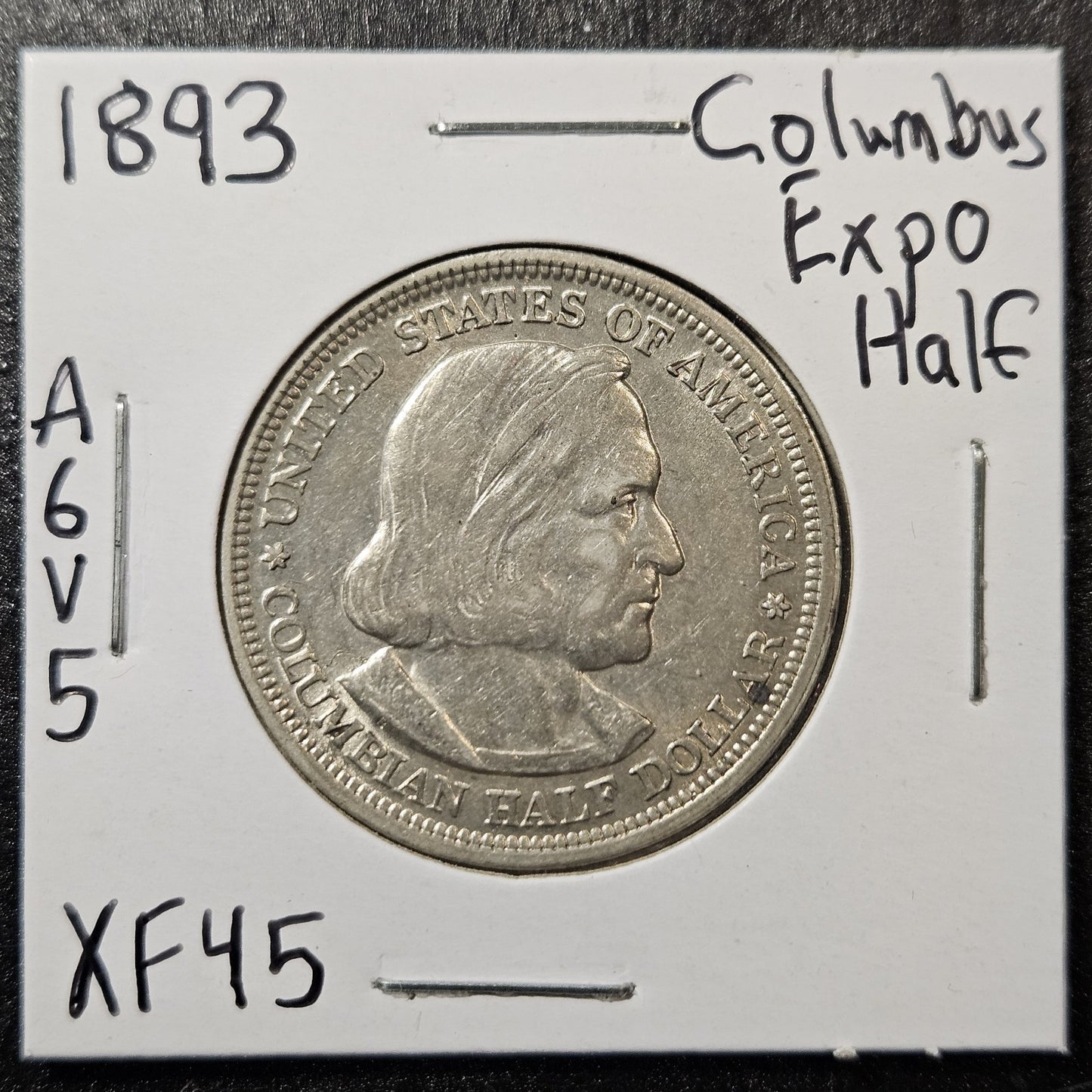 1893 Columbian Expo Commemorative Half Dollar Extra Fine (A6V5)