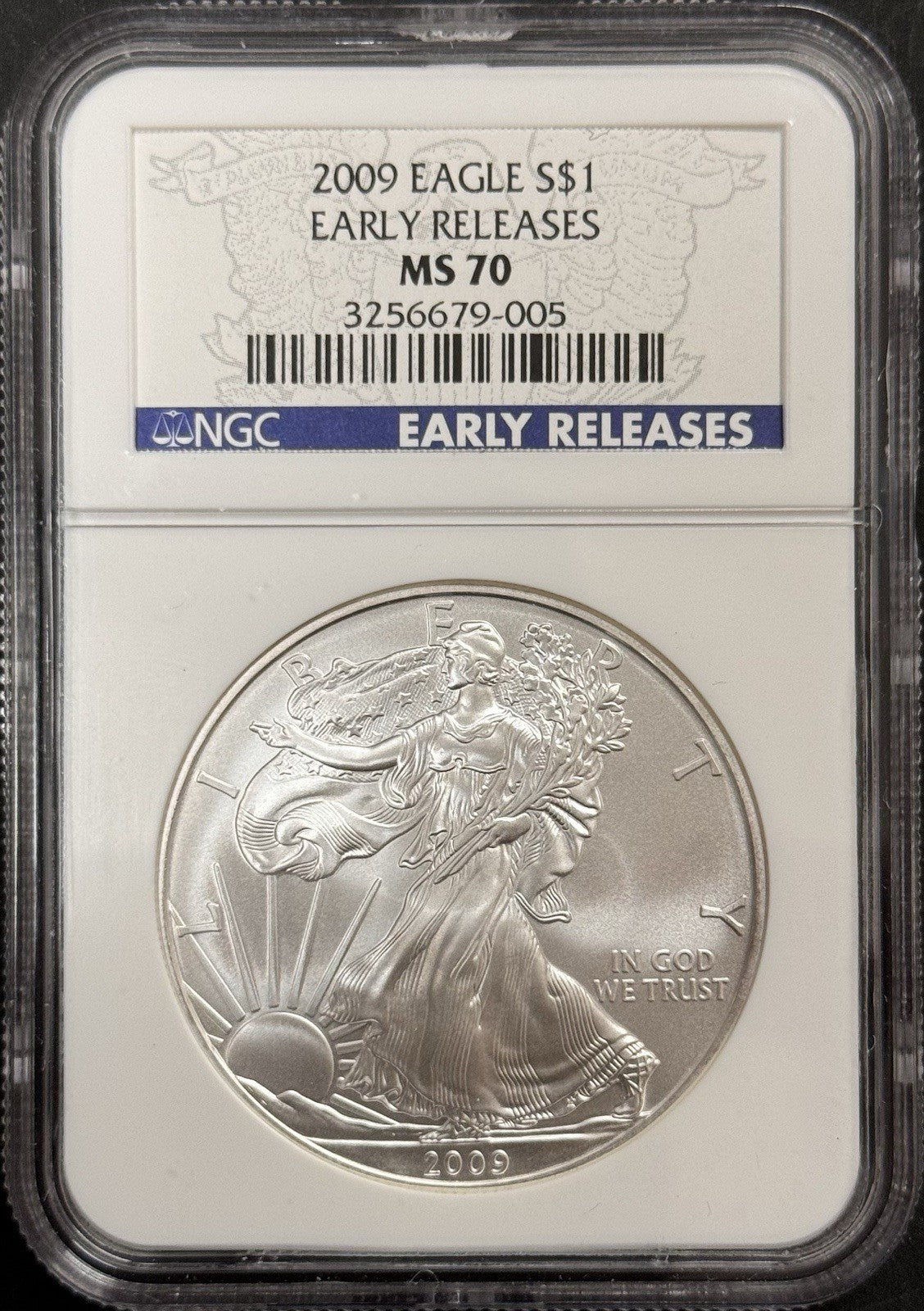 2009 Silver Eagle - NGC MS70 ( 40634 )