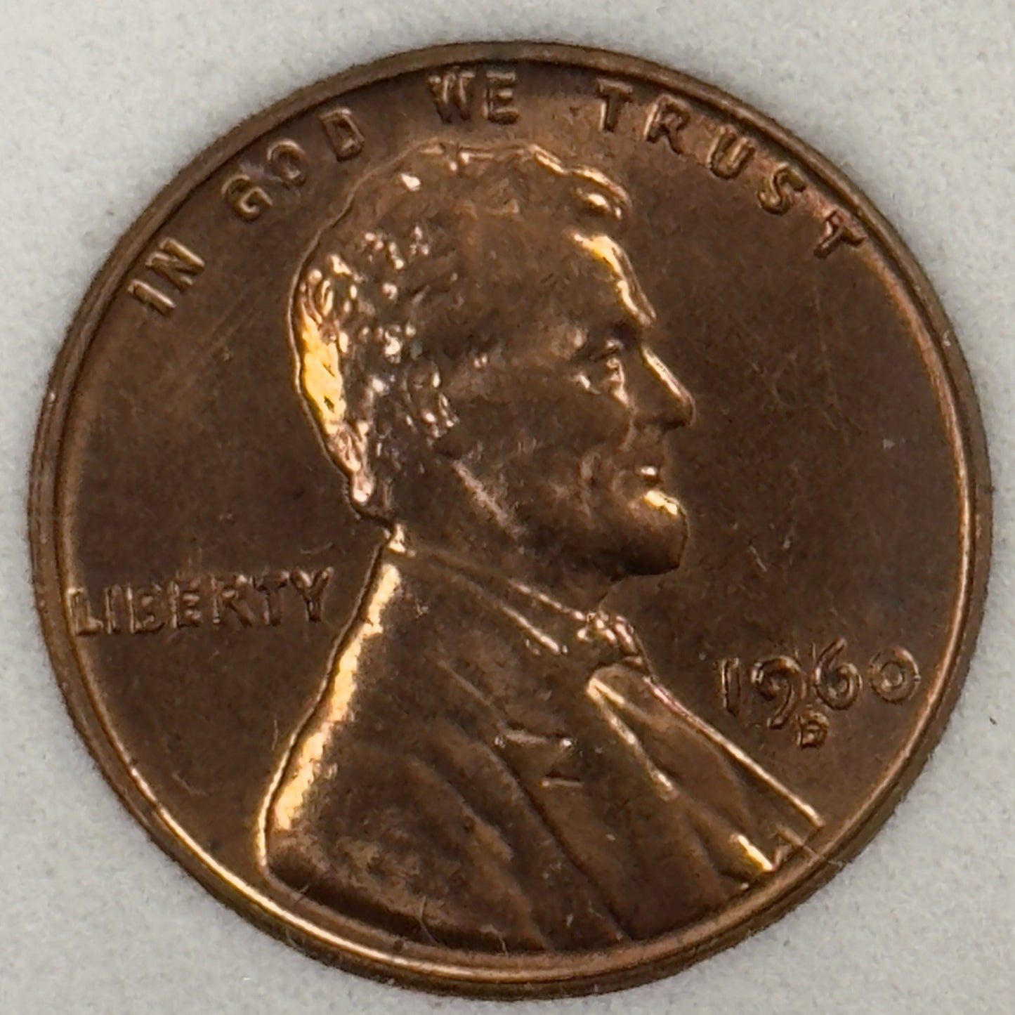 1960-D/D Lincoln Cent Error RPM-101 Wexler WRPM-090 ( 40711 )