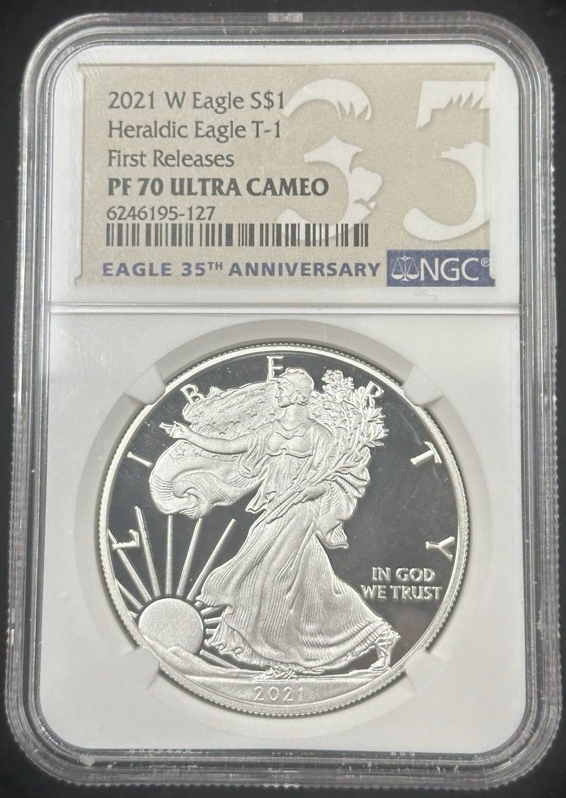 2021 W Silver Eagle Type 1 PF 70 Ultra Cameo - JP31