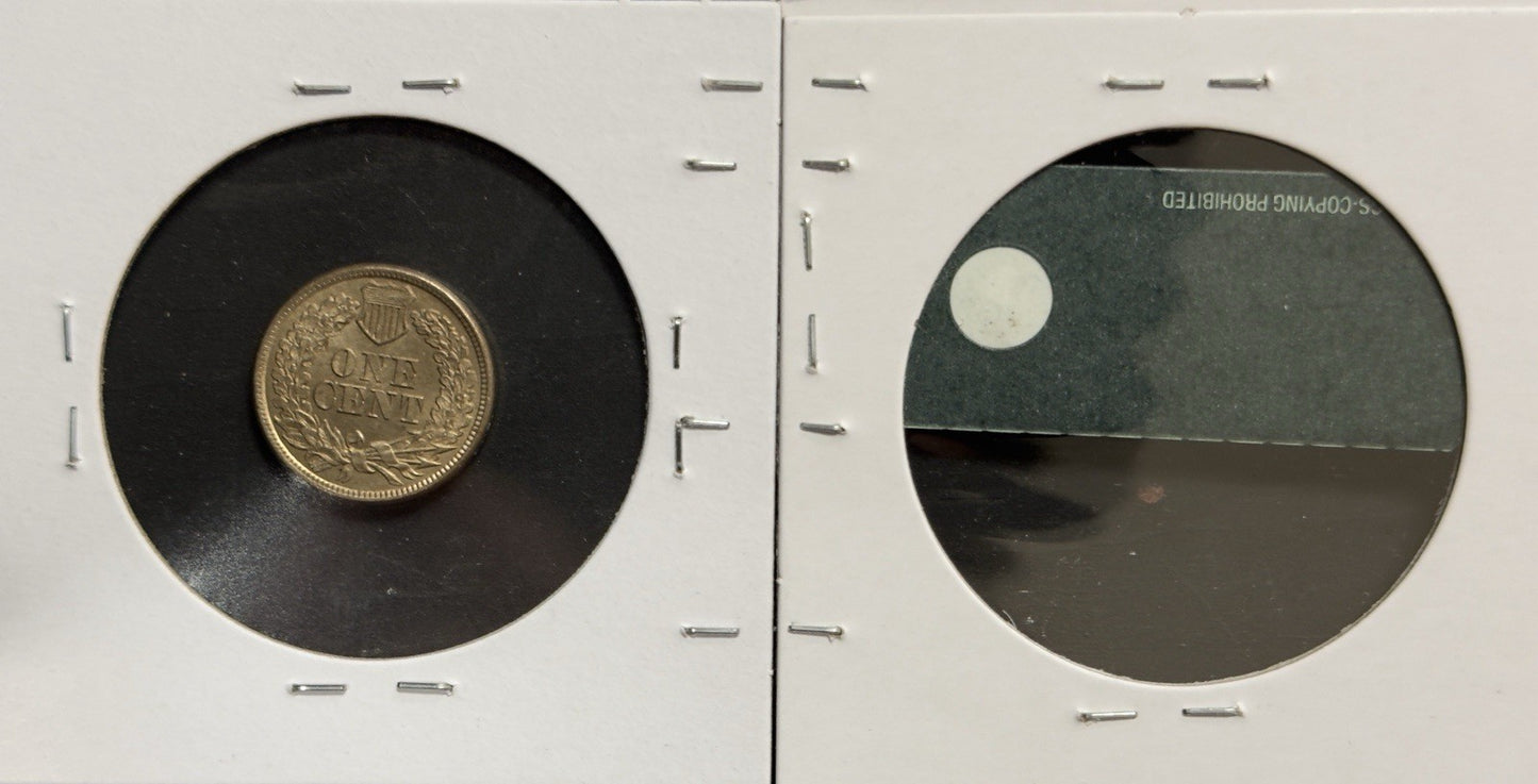 1860 Indian Head Cent - Mint State *Crackout* ( 40483 )