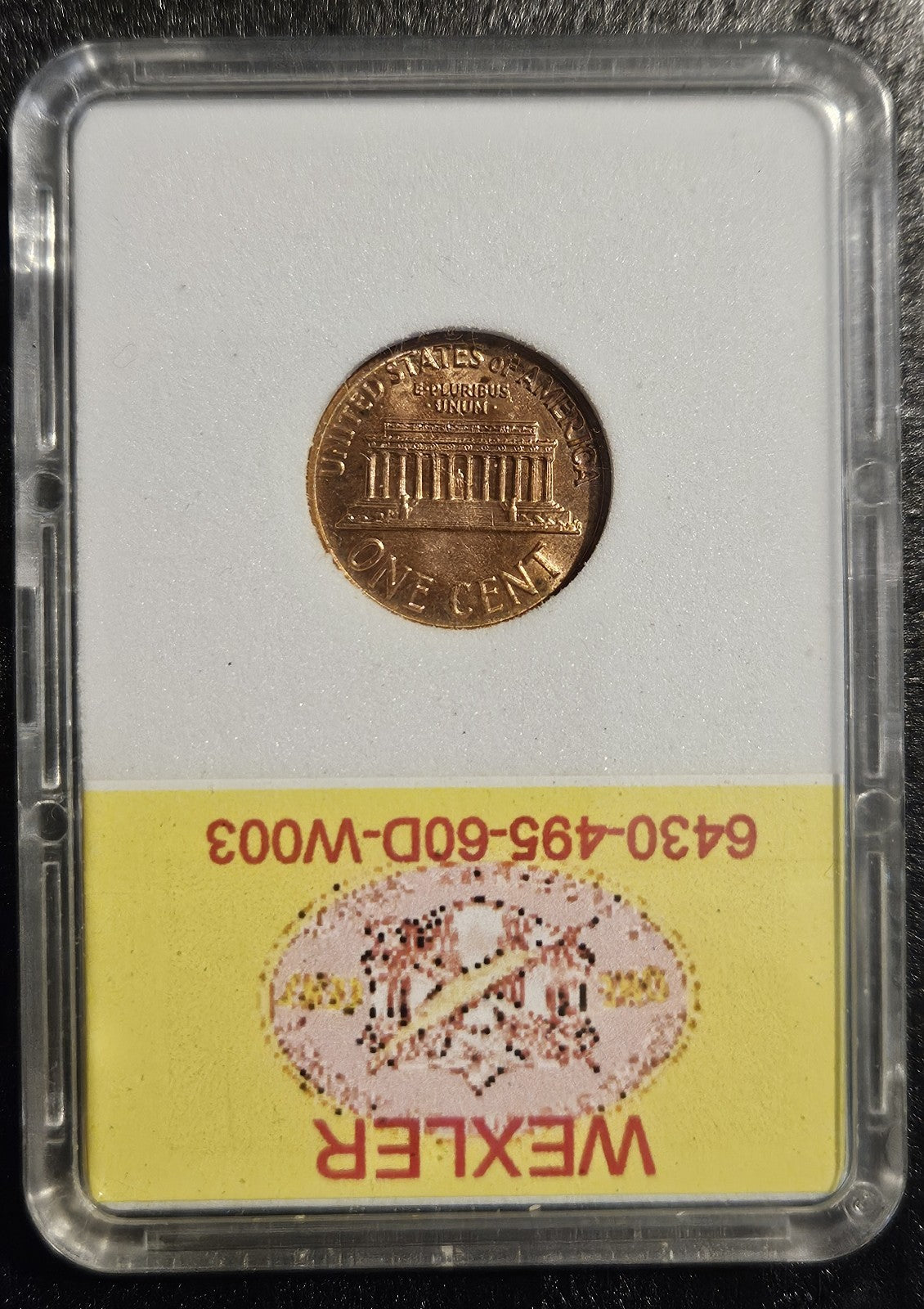 1960-D/D Lincoln Cent Error RPM-013 Wexler WRPM-003 Die Stage B (B1125)